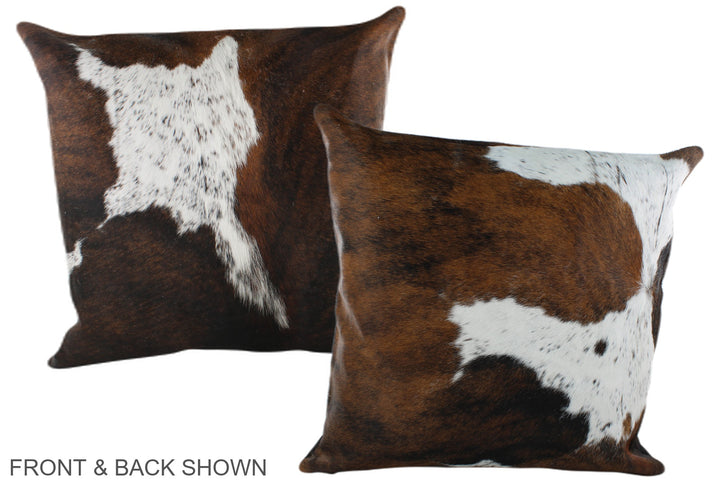 Tricolor 20"x20" Brazilian Cowhide Pillow #A39209 by Hudson Hides