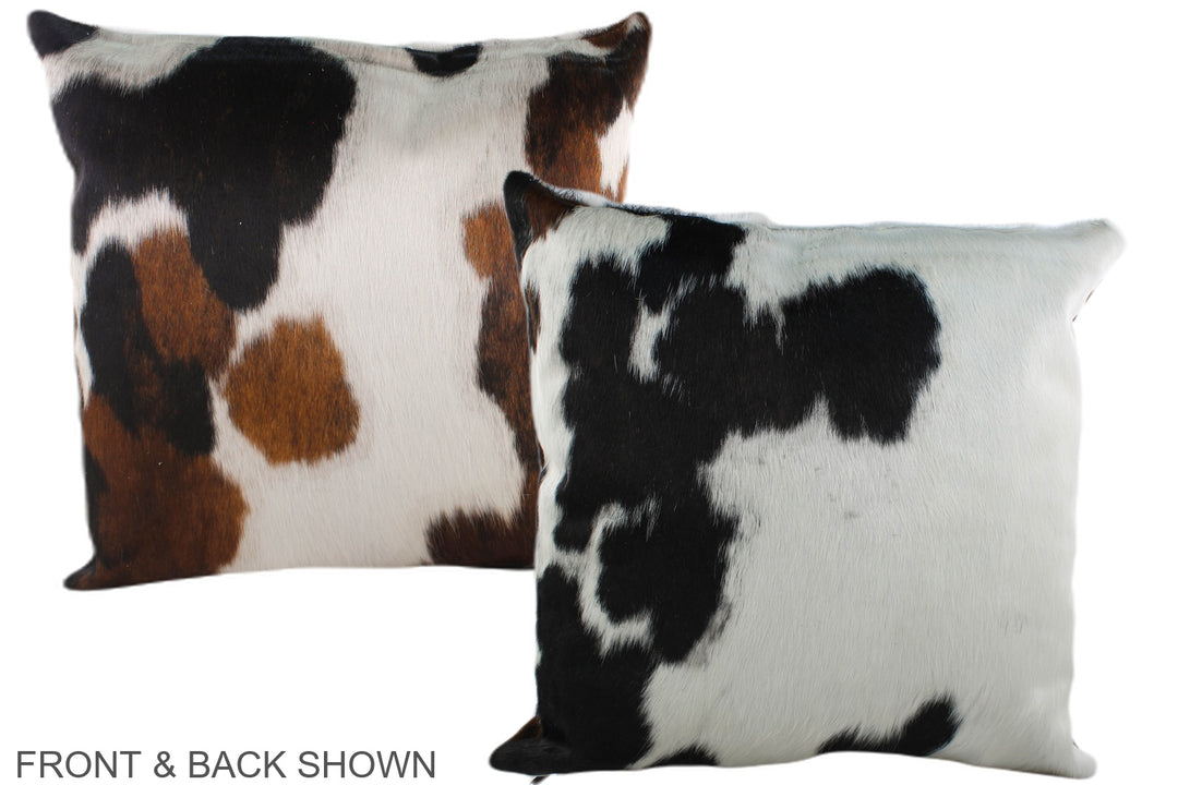 Tricolor 20"x20" Brazilian Cowhide Pillow #A39210 by Hudson Hides