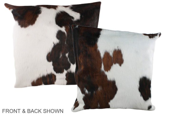 Tricolor 20"x20" Brazilian Cowhide Pillow #A39213 by Hudson Hides