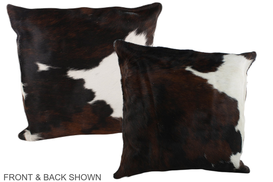 Tricolor 20"x20" Brazilian Cowhide Pillow #A39217 by Hudson Hides