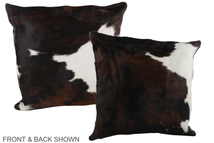 Tricolor 20"x20" Brazilian Cowhide Pillow #A39217 by Hudson Hides