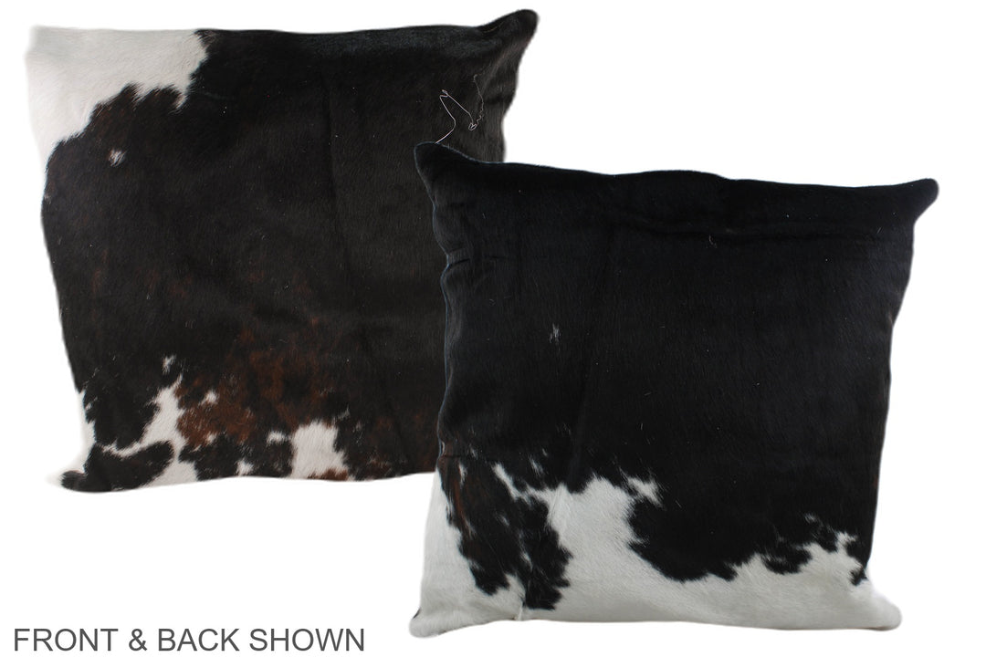 Tricolor 20"x20" Brazilian Cowhide Pillow #A39218 by Hudson Hides