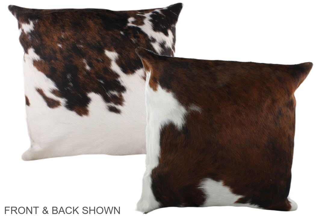 Tricolor 20"x20" Brazilian Cowhide Pillow #A39219 by Hudson Hides