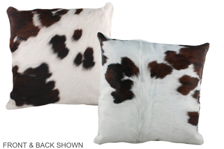Tricolor 20"x20" Brazilian Cowhide Pillow #A39220 by Hudson Hides