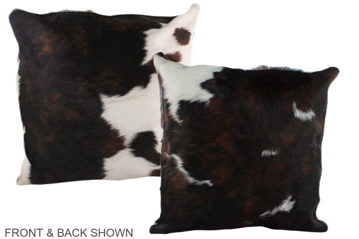 Tricolor 20"x20" Brazilian Cowhide Pillow #A39223 by Hudson Hides
