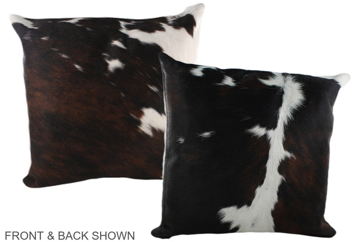 Tricolor 20"x20" Brazilian Cowhide Pillow #A39225 by Hudson Hides