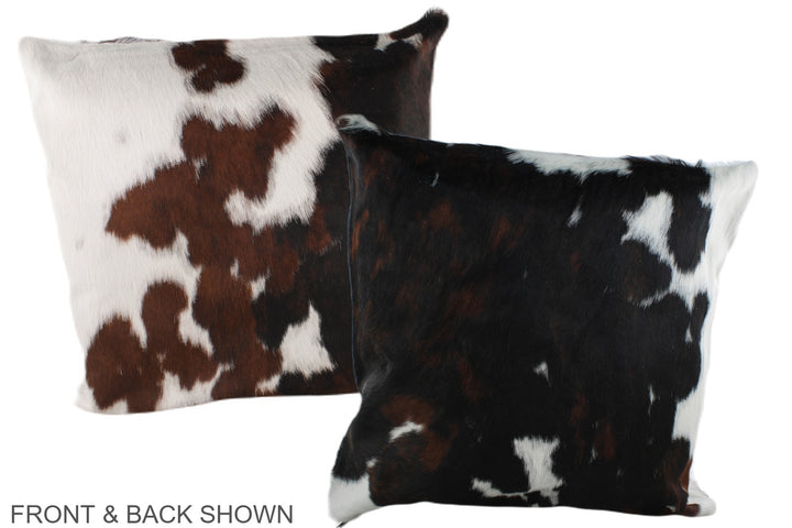Tricolor 20"x20" Brazilian Cowhide Pillow #A39226 by Hudson Hides