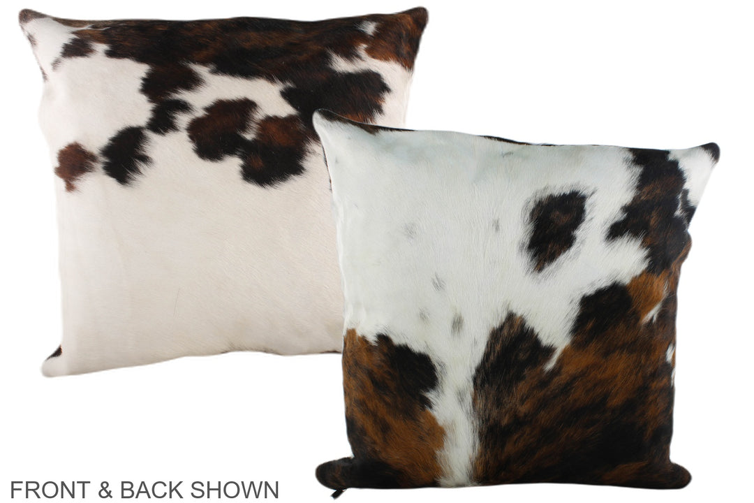 Tricolor 20"x20" Brazilian Cowhide Pillow #A39231 by Hudson Hides