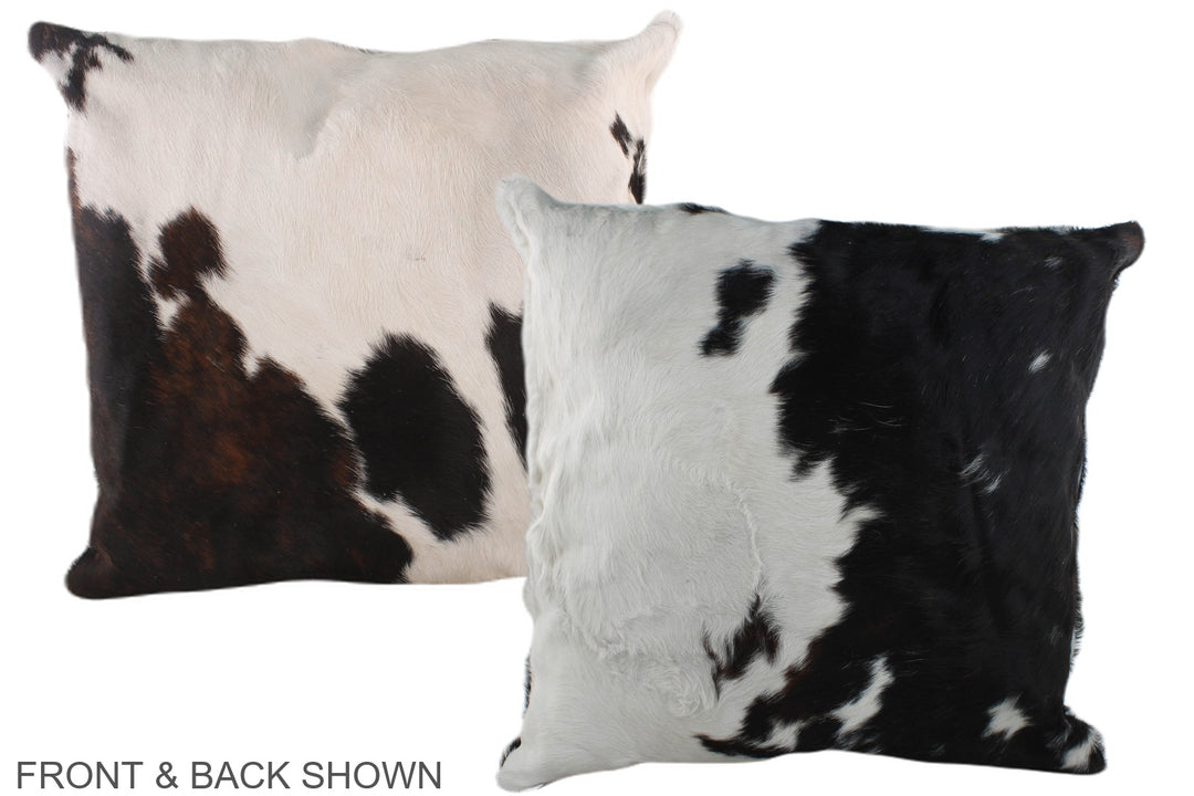 Tricolor 20"x20" Brazilian Cowhide Pillow #A39232 by Hudson Hides