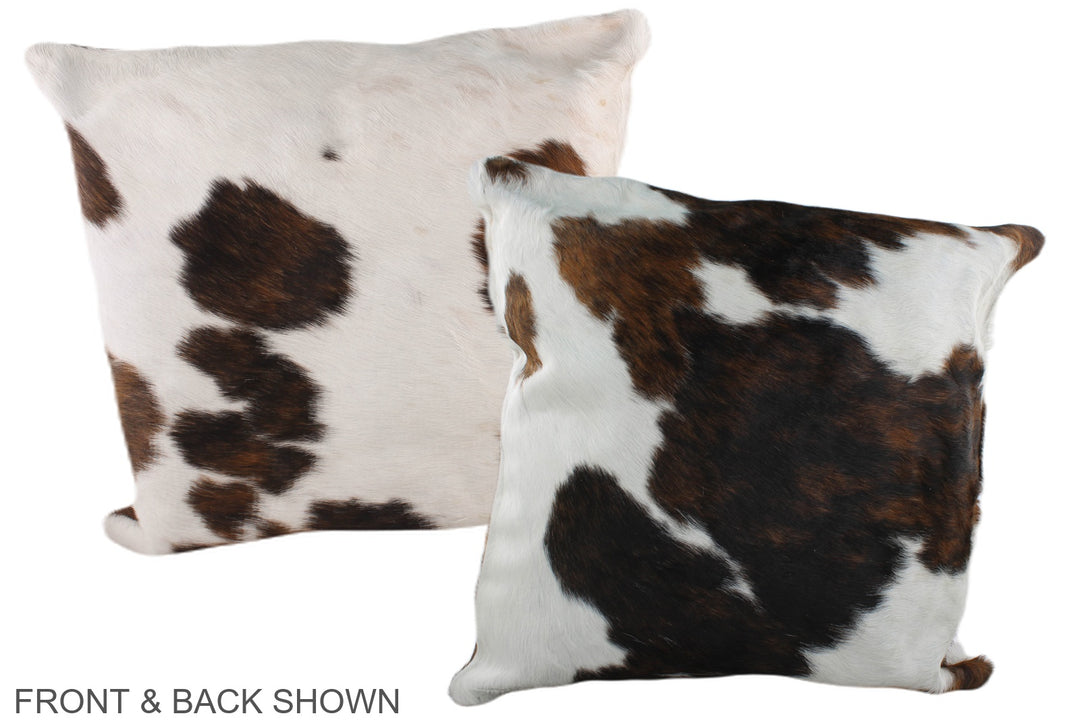 Tricolor 20"x20" Brazilian Cowhide Pillow #A39241 by Hudson Hides