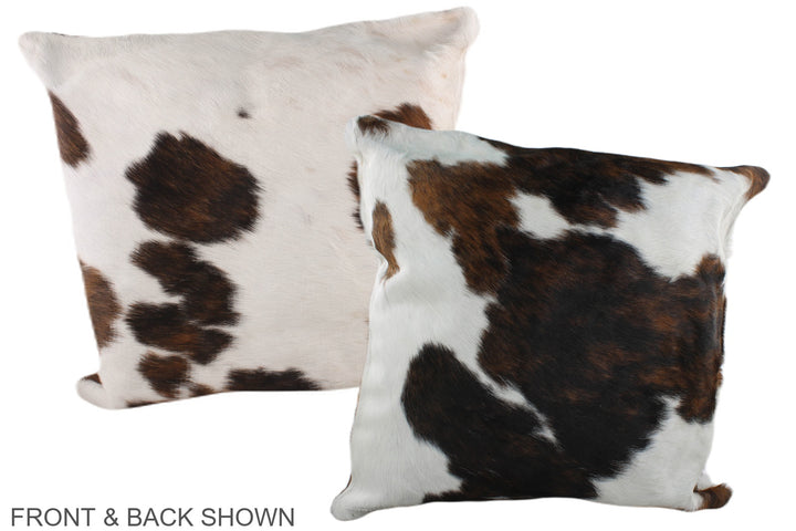 Tricolor 20"x20" Brazilian Cowhide Pillow #A39241 by Hudson Hides