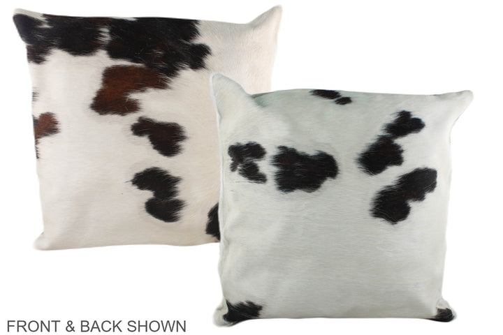 Tricolor 20"x20" Brazilian Cowhide Pillow #A39242 by Hudson Hides