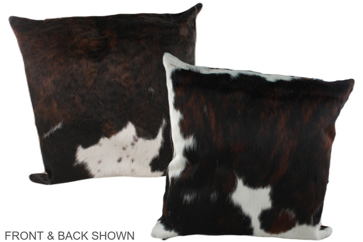 Tricolor 20"x20" Brazilian Cowhide Pillow #A39243 by Hudson Hides