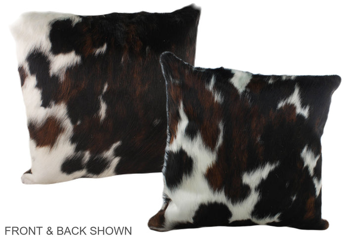 Tricolor 20"x20" Brazilian Cowhide Pillow #A39244 by Hudson Hides