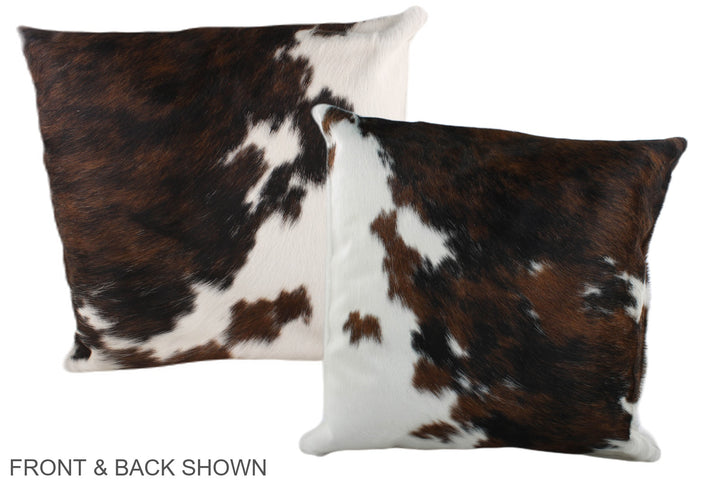 Tricolor 20"x20" Brazilian Cowhide Pillow #A39250 by Hudson Hides