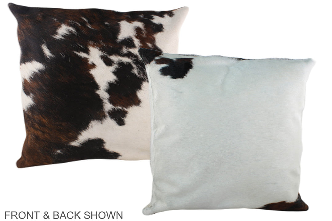Tricolor 20"x20" Brazilian Cowhide Pillow #A39251 by Hudson Hides