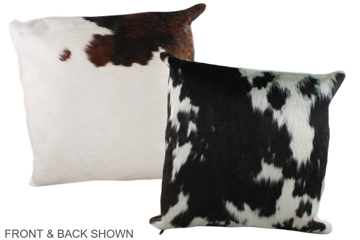 Tricolor 20"x20" Brazilian Cowhide Pillow #A39253 by Hudson Hides
