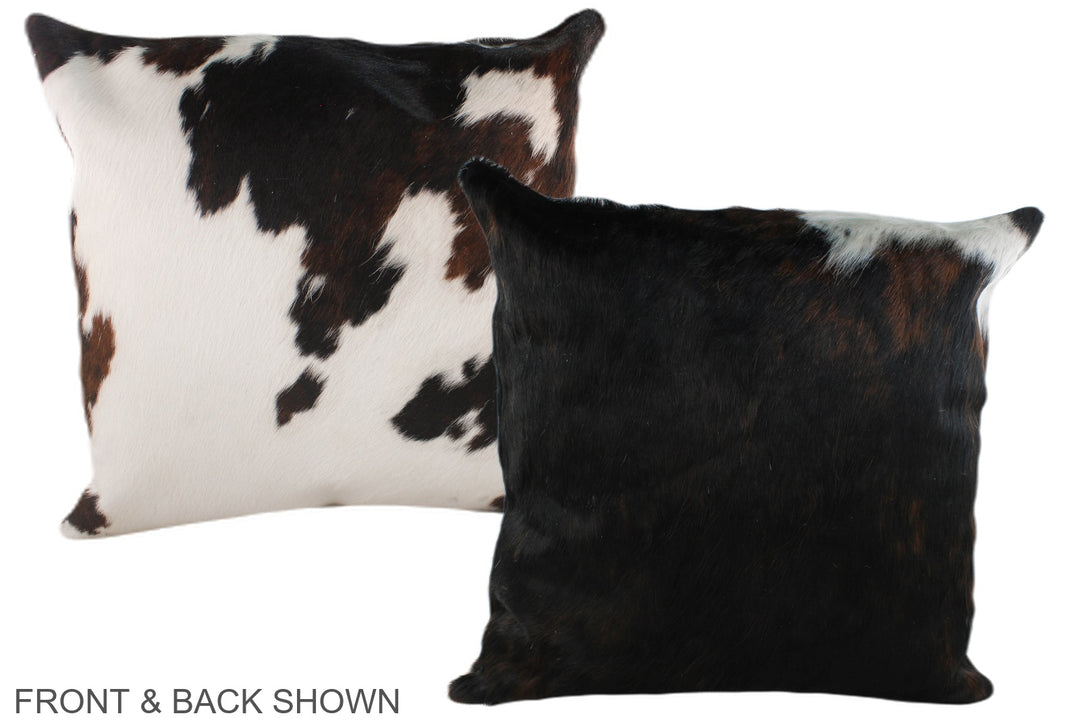 Tricolor 20"x20" Brazilian Cowhide Pillow #A39254 by Hudson Hides