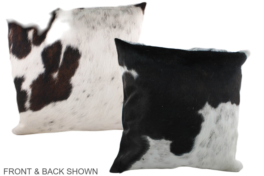 Black and White 20"x20" Brazilian Cowhide Pillow #A39256 by Hudson Hid