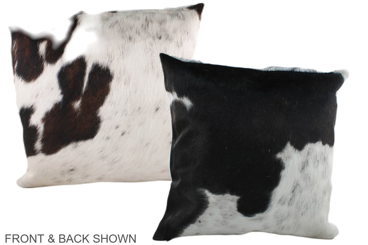 Black and White 20"x20" Brazilian Cowhide Pillow #A39256 by Hudson Hides