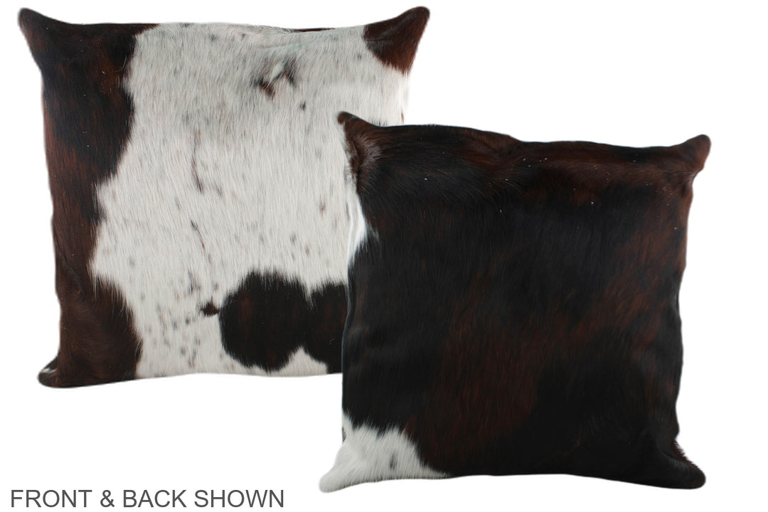 Tricolor 20"x20" Brazilian Cowhide Pillow #A39257 by Hudson Hides