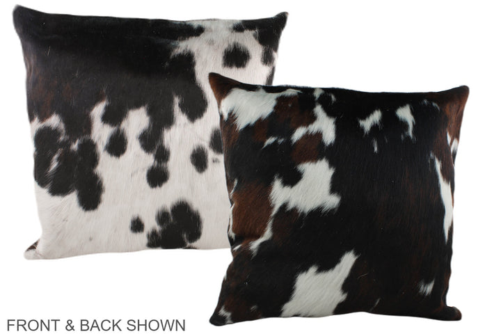 Tricolor 20"x20" Brazilian Cowhide Pillow #A39259 by Hudson Hides