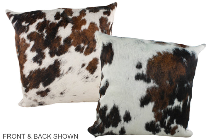 Tricolor 20"x20" Brazilian Cowhide Pillow #A39260 by Hudson Hides