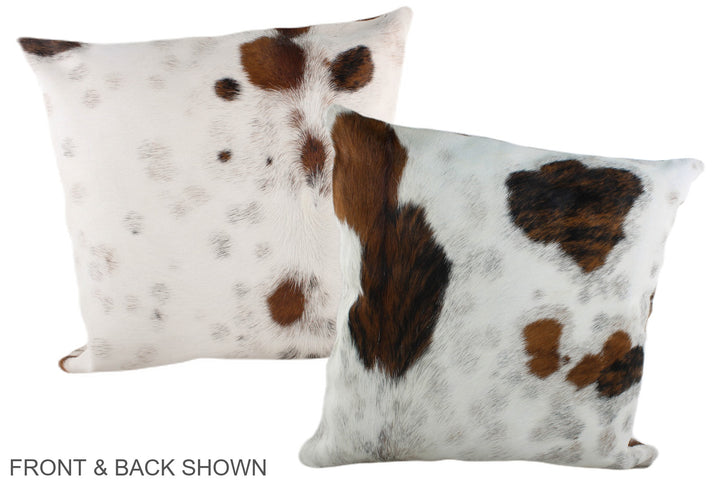 Tricolor 20"x20" Brazilian Cowhide Pillow #A39264 by Hudson Hides