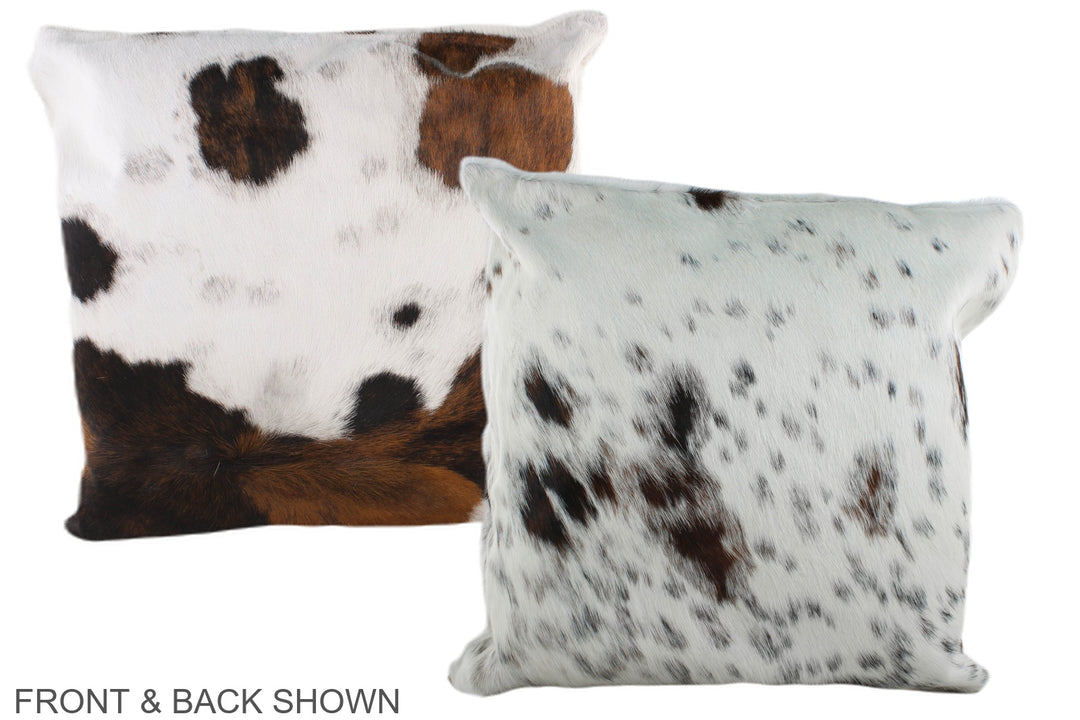 Tricolor 20"x20" Brazilian Cowhide Pillow #A39266 by Hudson Hides