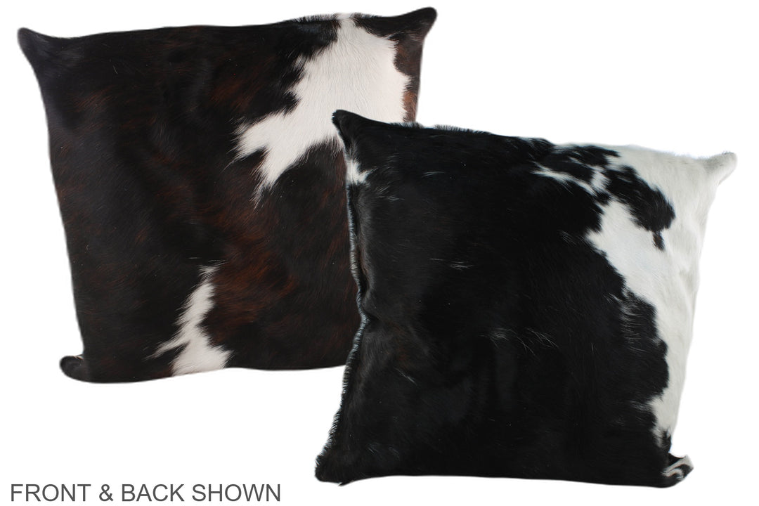 Tricolor 20"x20" Brazilian Cowhide Pillow #A39267 by Hudson Hides