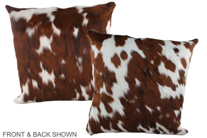 Tricolor 20"x20" Brazilian Cowhide Pillow #A39270 by Hudson Hides