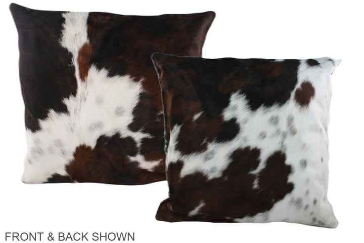 Tricolor 20"x20" Brazilian Cowhide Pillow #A39271 by Hudson Hides