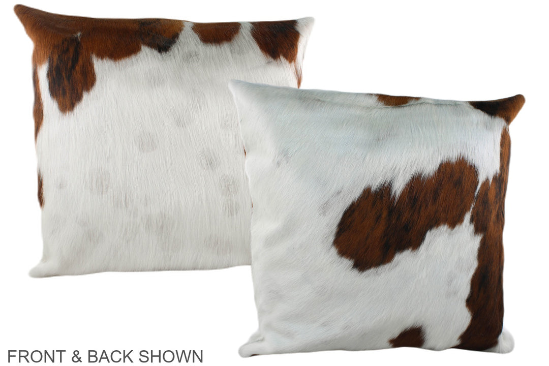 Tricolor 20"x20" Brazilian Cowhide Pillow #A39277 by Hudson Hides