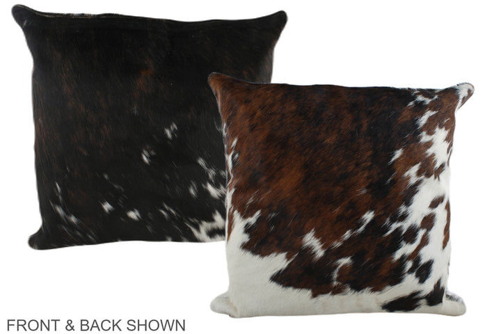 Tricolor 20"x20" Brazilian Cowhide Pillow #A39279 by Hudson Hides