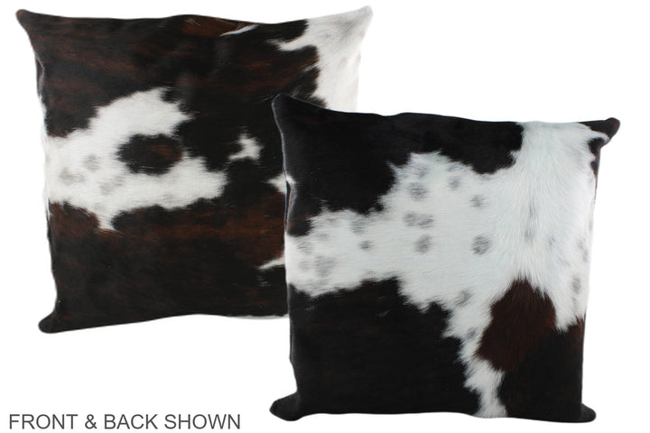 Tricolor 20"x20" Brazilian Cowhide Pillow #A39280 by Hudson Hides