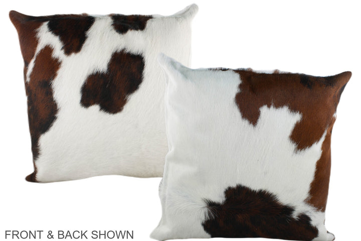 Tricolor 20"x20" Brazilian Cowhide Pillow #A39284 by Hudson Hides