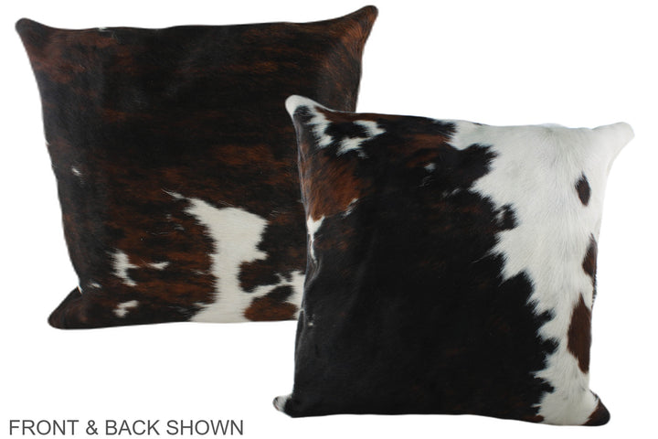 Tricolor 20"x20" Brazilian Cowhide Pillow #A39285 by Hudson Hides