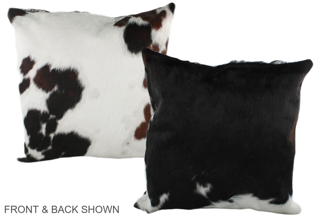 Tricolor 20"x20" Brazilian Cowhide Pillow #A39286 by Hudson Hides