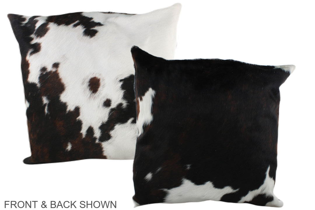 Tricolor 20"x20" Brazilian Cowhide Pillow #A39292 by Hudson Hides