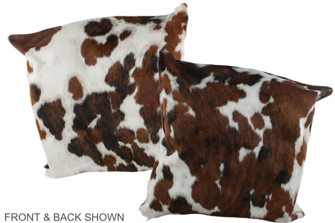 Tricolor 20"x20" Brazilian Cowhide Pillow #A39293 by Hudson Hides