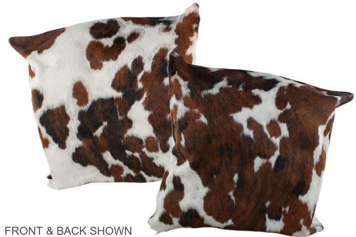 Tricolor 20"x20" Brazilian Cowhide Pillow #A39293 by Hudson Hides
