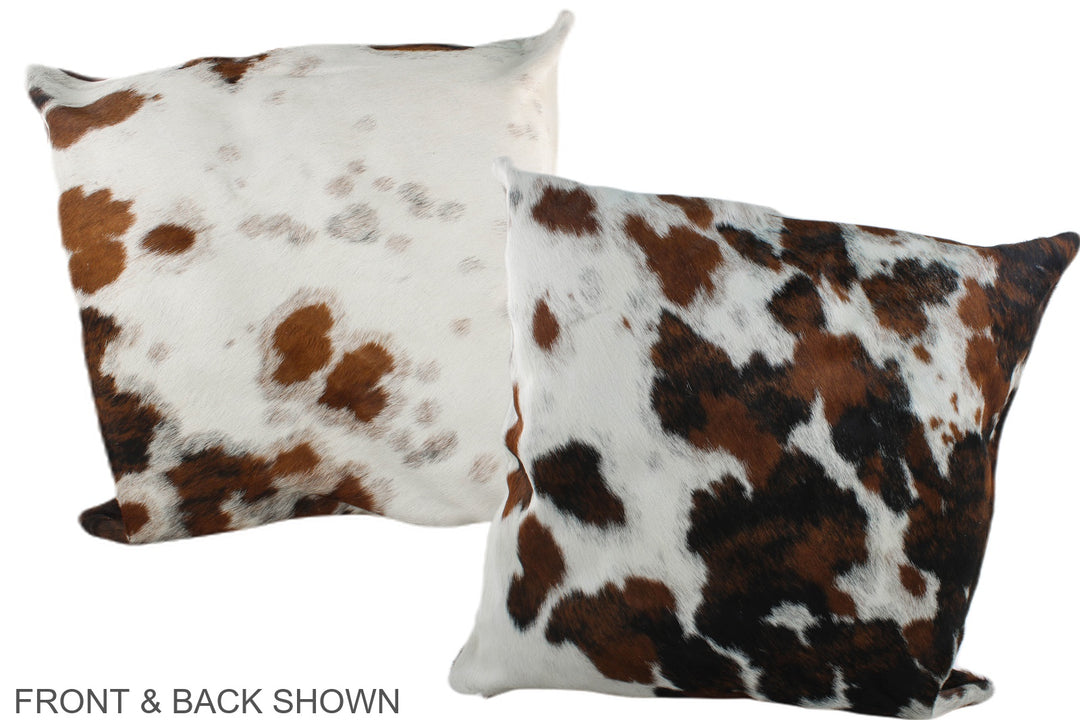 Tricolor 20"x20" Brazilian Cowhide Pillow #A39295 by Hudson Hides