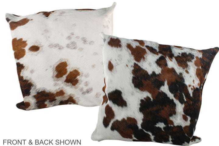Tricolor 20"x20" Brazilian Cowhide Pillow #A39295 by Hudson Hides