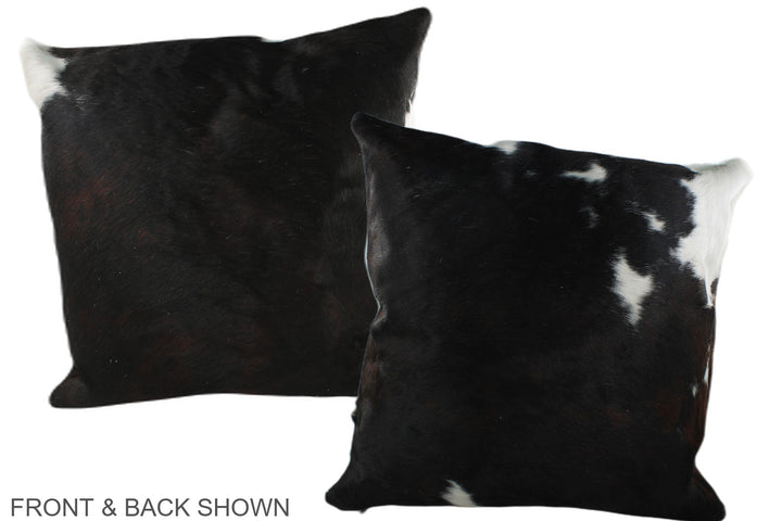 Black and White 20"x20" Brazilian Cowhide Pillow #A39296 by Hudson Hides