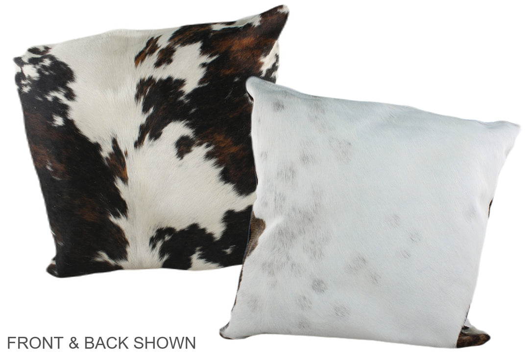Tricolor 20"x20" Brazilian Cowhide Pillow #A39297 by Hudson Hides