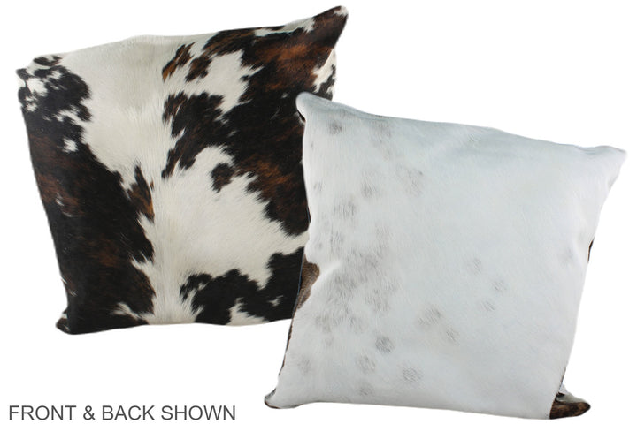 Tricolor 20"x20" Brazilian Cowhide Pillow #A39297 by Hudson Hides