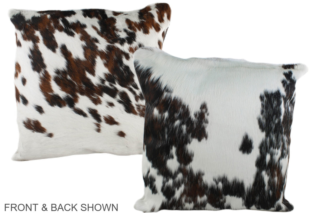 Tricolor 20"x20" Brazilian Cowhide Pillow #A39298 by Hudson Hides