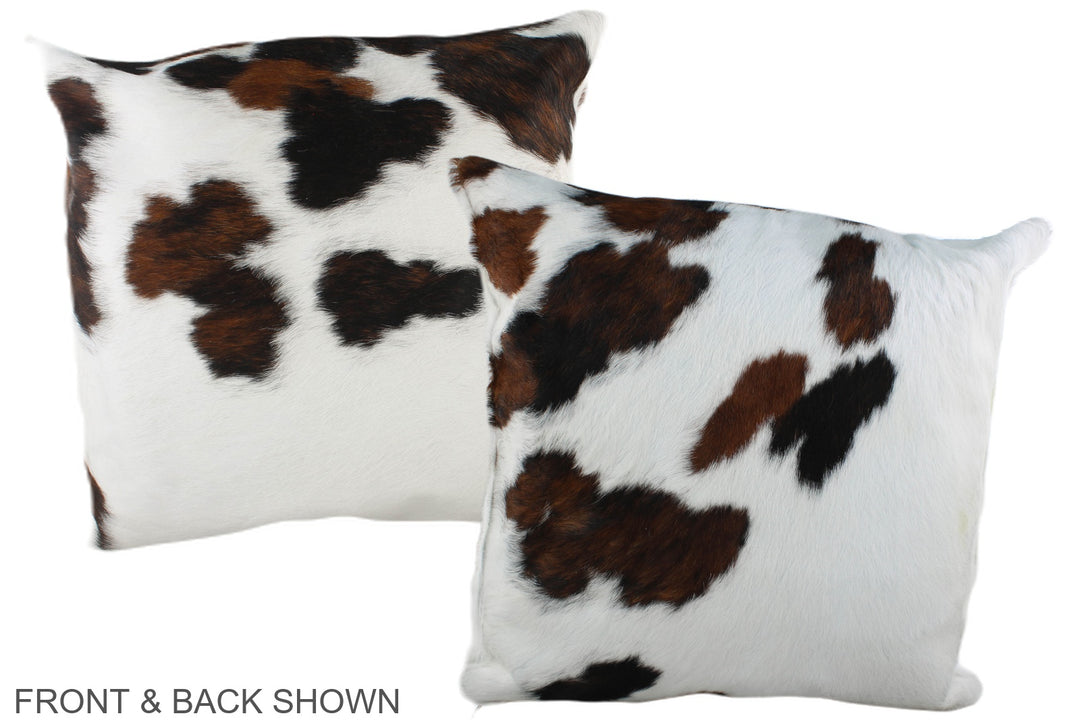 Tricolor 20"x20" Brazilian Cowhide Pillow #A39300 by Hudson Hides