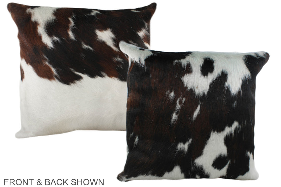 Tricolor 20"x20" Brazilian Cowhide Pillow #A39301 by Hudson Hides