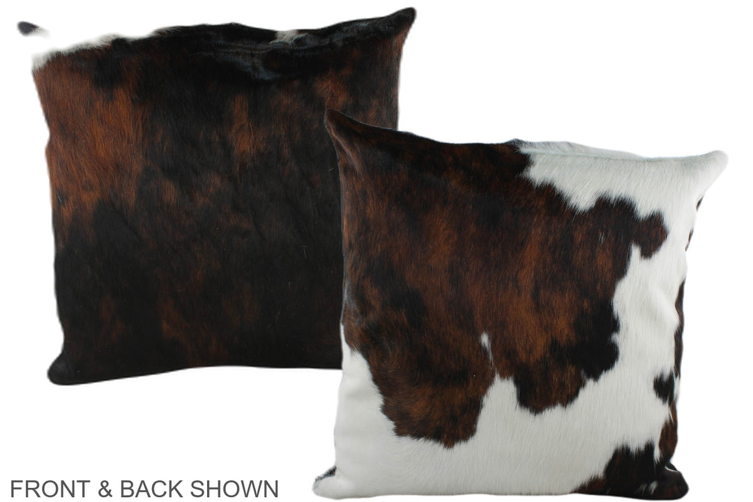 Tricolor 20"x20" Brazilian Cowhide Pillow #A39302 by Hudson Hides